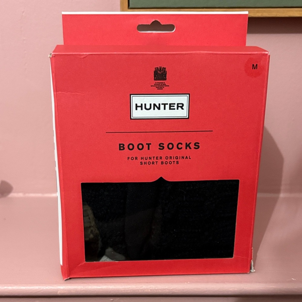 Hunter Black Boot Socks for women
